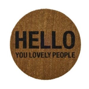 Bloomingville Hello You Lovely People Ovimatto Pyöreä Ø 70 cm
