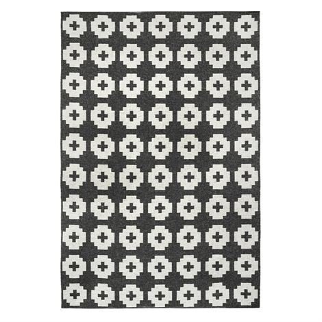 Brita Sweden Flower Matto Beluga Iso Musta 170x250 cm