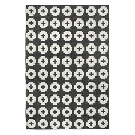 Brita Sweden Flower Matto Beluga Iso Musta 170x250 cm