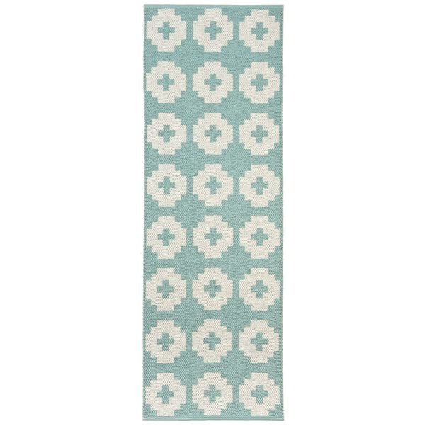 Brita Sweden Flower Matto Lagoon 70x150 Cm
