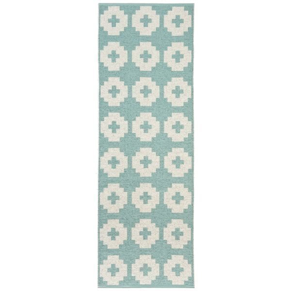 Brita Sweden Flower Matto Lagoon 70x150 Cm