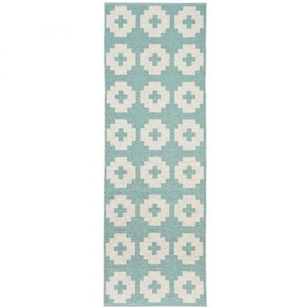 Brita Sweden Flower Matto Lagoon 70x250 Cm