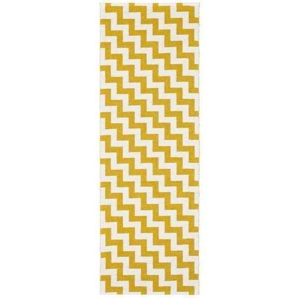 Brita Sweden Gunnel Matto Mustard 70x150 Cm