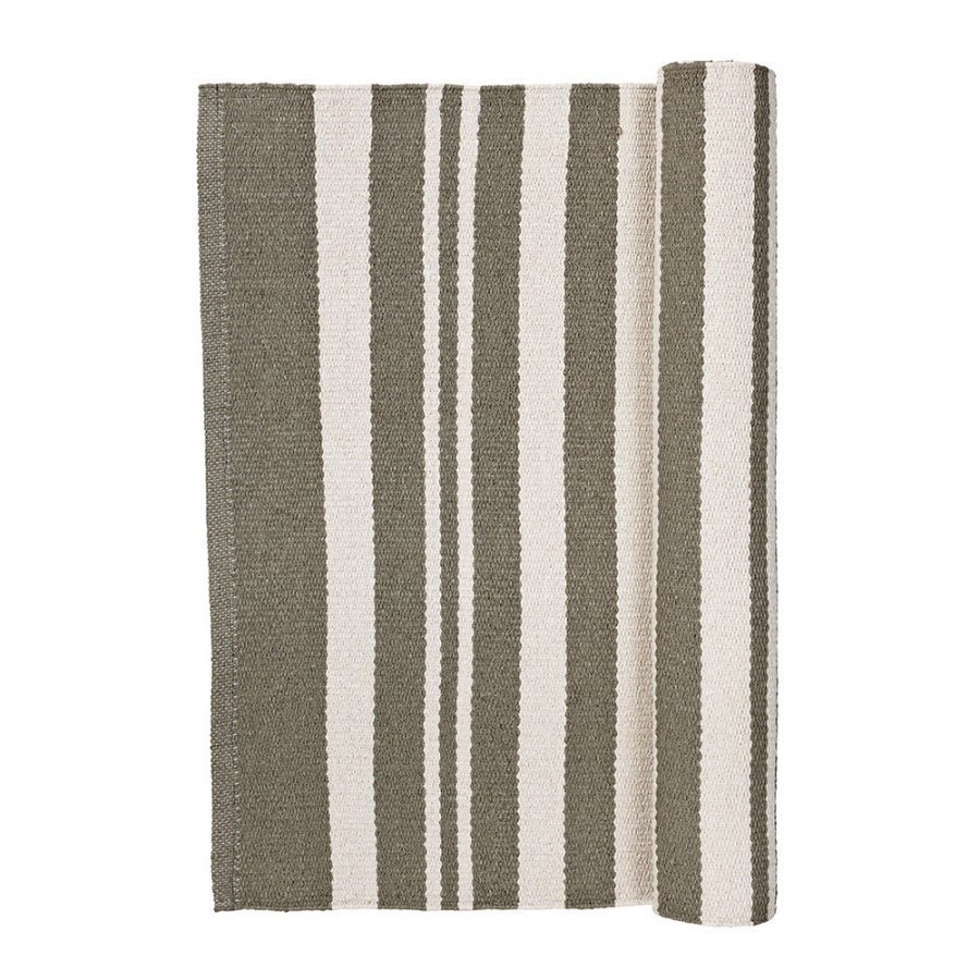 Broste Copenhagen Stripe Matto 60x90 Cm Taupe/Norsunluu