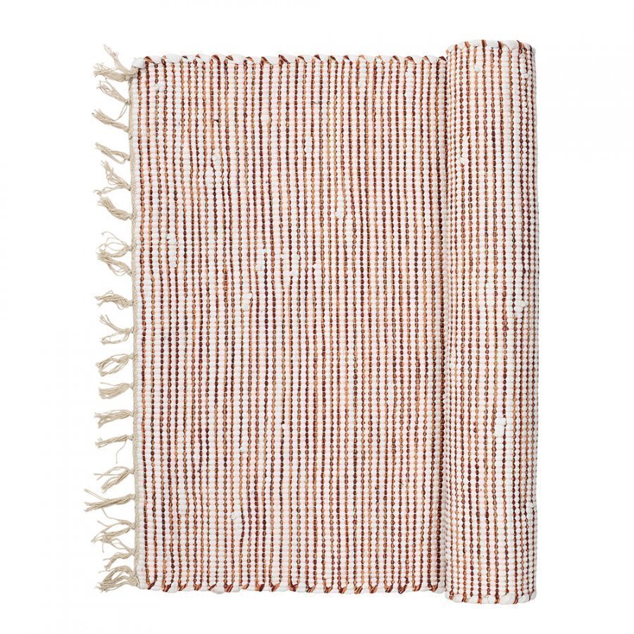 Broste Copenhagen Thin Stripe Matto 60x90 Cm Paprika