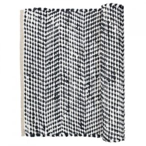 Broste Copenhagen Zigzag Matto 60x90 Cm Flint Stone Blue