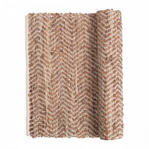 Broste Copenhagen Zigzag Matto Beige 80x250 Cm