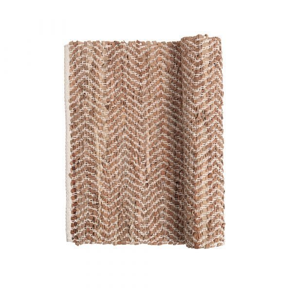 Broste Copenhagen Zigzag Matto Camel 80x250 Cm