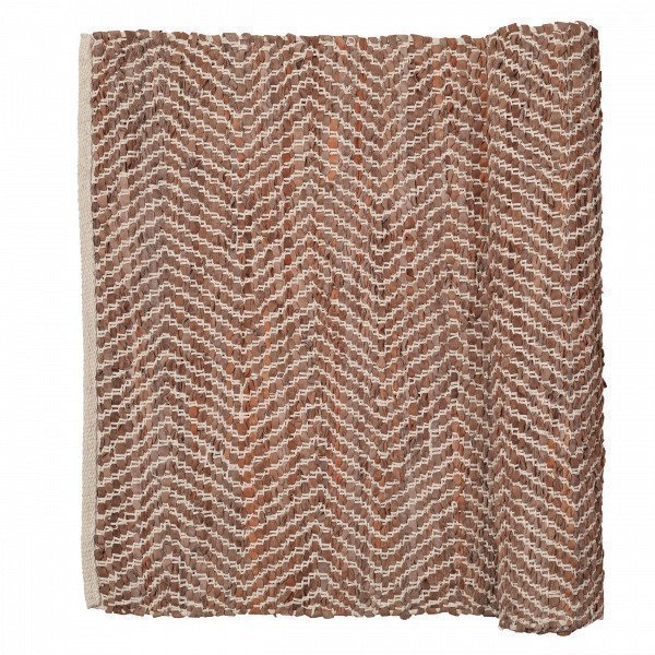 Broste Copenhagen Zigzag Matto Ruoste 70x140 Cm