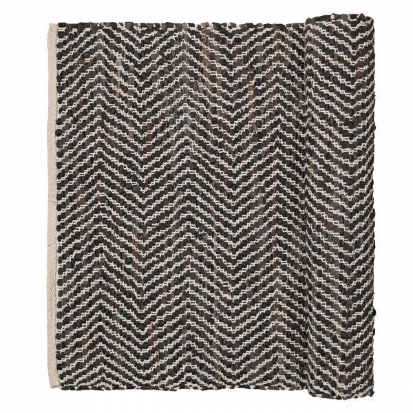 Broste Copenhagen Zigzag Matto Tummanruskea 70x140 Cm