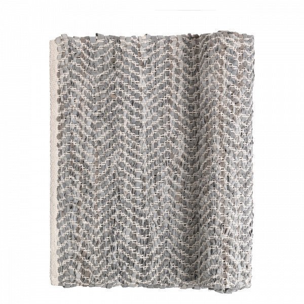 Broste Copenhagen Zigzag Matto Vaaleanharmaa 70x140 Cm