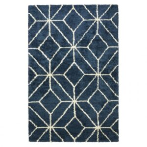 Chhatwal & Jonsson Berber Ayur Matto 230x230 Cm Sininen/Valkoinen