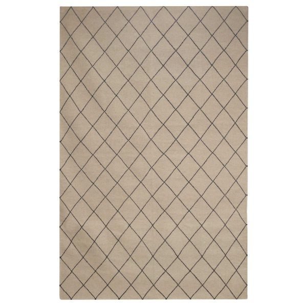 Chhatwal & Jonsson Diamond Matto Beige / Black 184x280 Cm