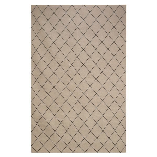 Chhatwal & Jonsson Diamond Matto Beige / Musta 184x280 Cm