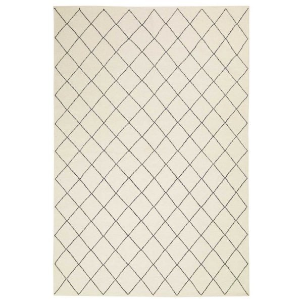 Chhatwal & Jonsson Diamond Matto Off White / Navy 184x280 Cm