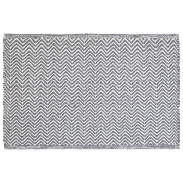 Chhatwal & Jonsson Herring Bone Matto Harmaa / Ivory 80x50 Cm