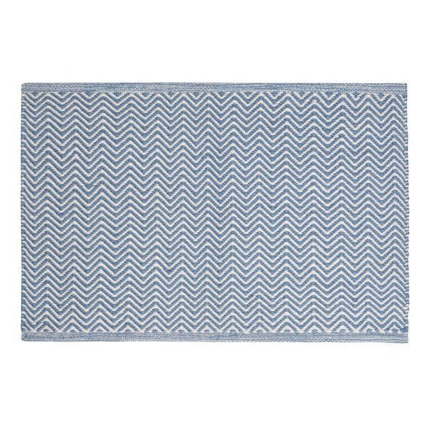 Chhatwal & Jonsson Herring Bone Matto Indigo / Khaki 50x80 Cm