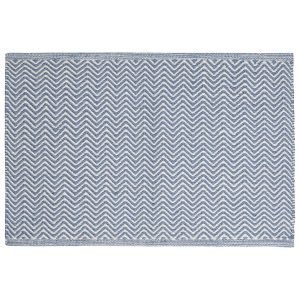 Chhatwal & Jonsson Herring Bone Matto Indigo / Khaki 80x50 Cm