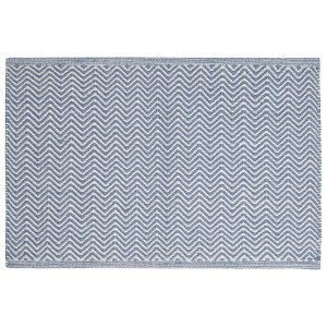 Chhatwal & Jonsson Herring Bone Matto Indigo / Khaki 80x50 Cm