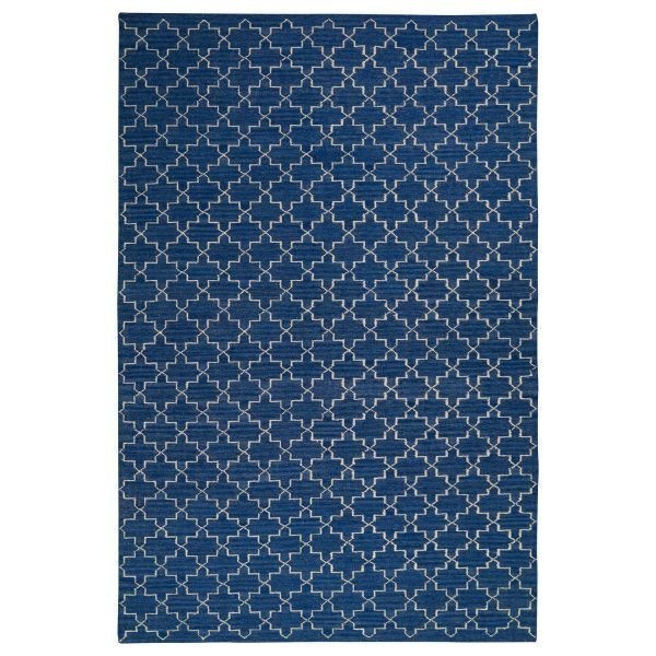 Chhatwal & Jonsson New Geometric Matto Indigo / Offwhite 180x272 Cm