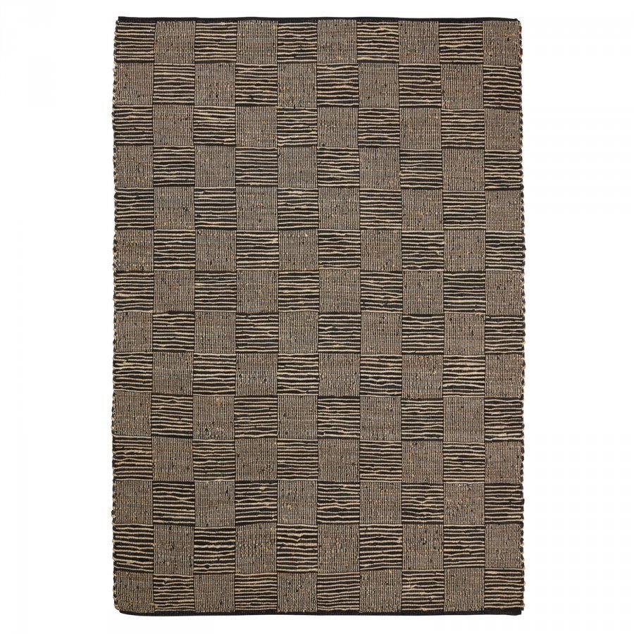 Chhatwal & Jonsson Rana Matto Jute/Nahka 170x240 Cm Beige/Musta