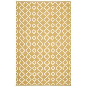 Chhatwal & Jonsson Tikka Matto Spicy Yellow / Valkoinen 230x320 Cm