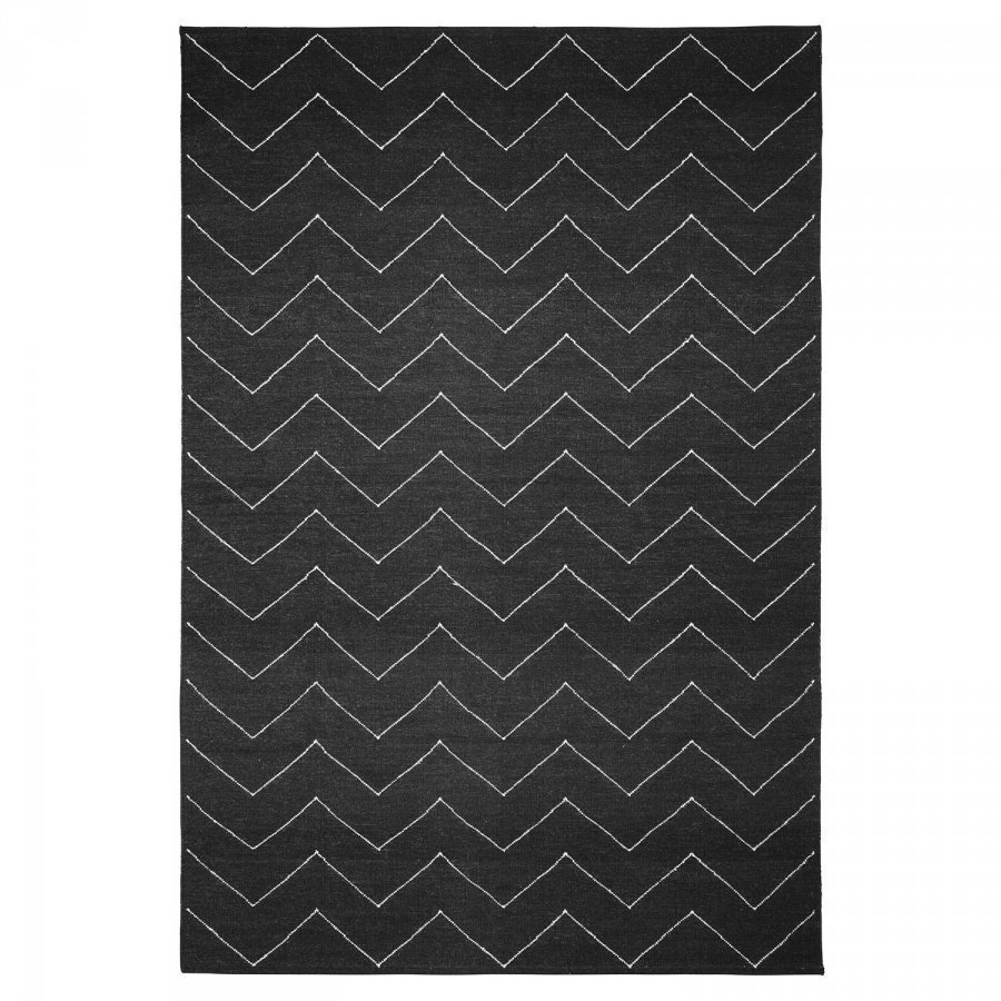 Chhatwal & Jonsson Zigzag Matto 180x270 Cm Harmaa/Valkoinen