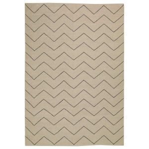 Chhatwal & Jonsson Zigzag Matto Beige / Black 180x270 Cm