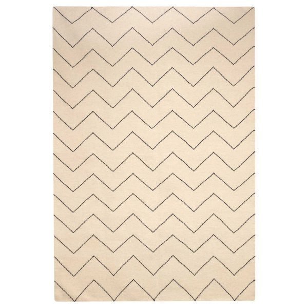 Chhatwal & Jonsson Zigzag Matto Offwhite / Indigo 230x320 Cm