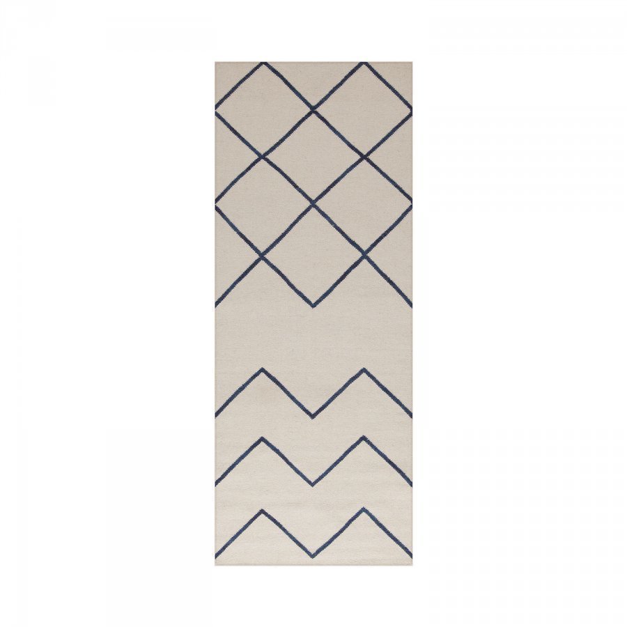 Decotique Geometrie 01 Matto 80x200 Cm Offwhite/Sininen