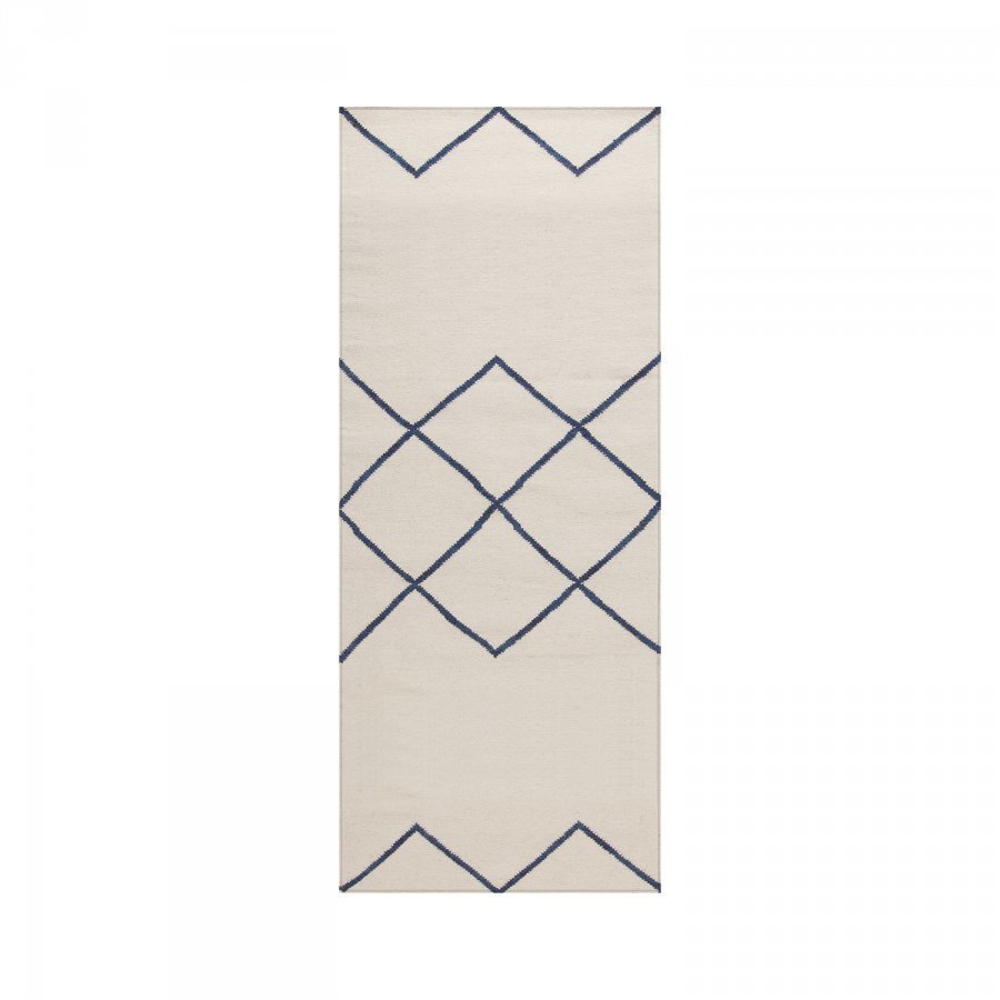 Decotique Geometrie 03 Matto 80x200 Cm Offwhite/Sininen