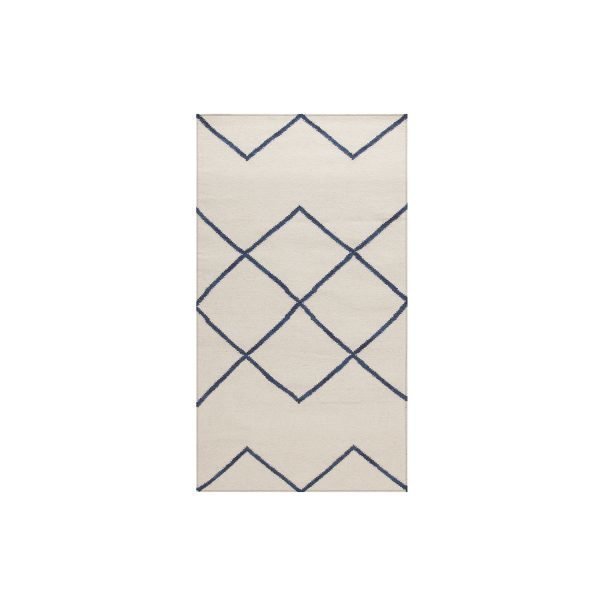 Decotique Geometrie 03 Matto Offwhite / Sininen 80x150 Cm