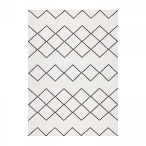 Decotique Geometrie Coton 03 Matto 200x300 Cm Valkoinen/Musta