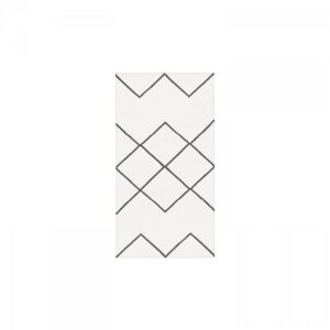 Decotique Geometrie Coton 03 Matto 80x150 Cm Valkoinen/Musta