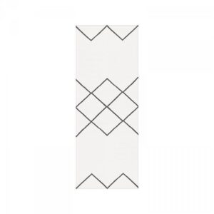 Decotique Geometrie Coton 03 Matto 80x200 Cm Valkoinen/Musta