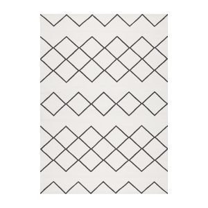 Decotique Geometrie Coton 03 Matto Valkoinen / Musta 170x240 Cm