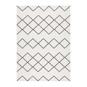 Decotique Geometrie Coton 03 Matto Valkoinen / Musta 170x240 Cm