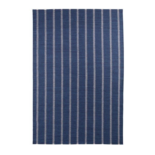 Decotique Tapis Bleu Rayé Matto Sininen / Beige 200x300 Cm