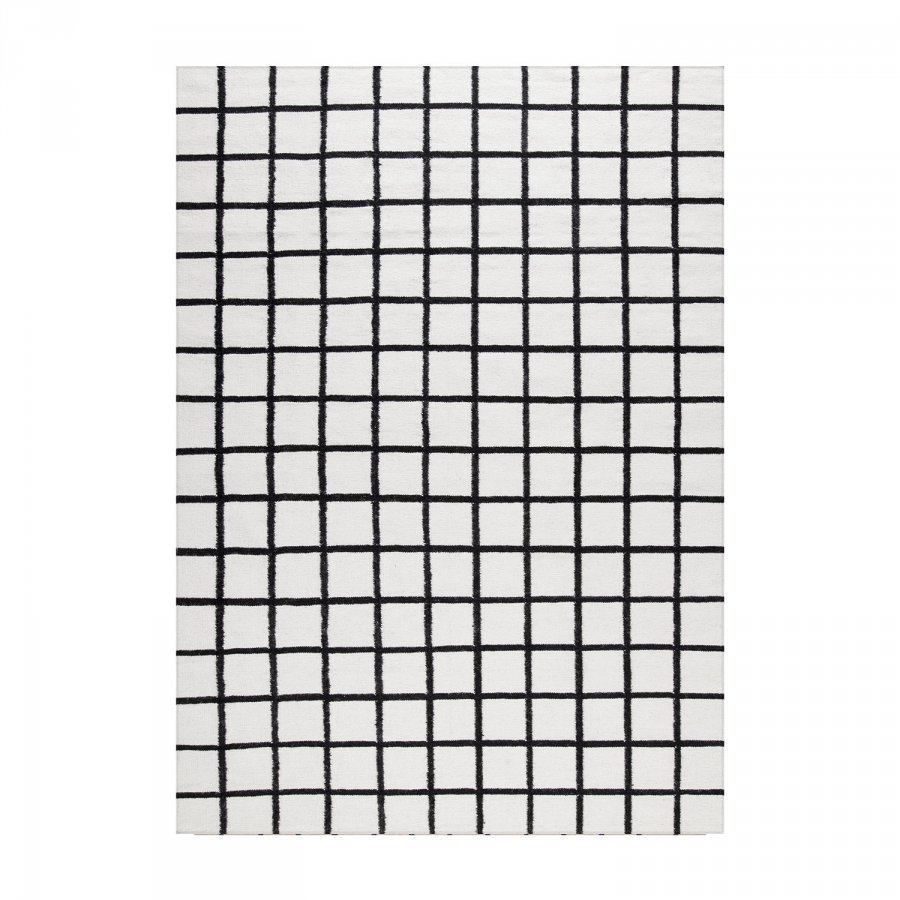 Decotique Tapis Damier Matto 170x240 Cm Valkoinen/Musta