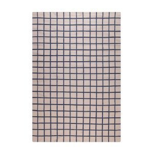 Decotique Tapis Damier Matto Beige / Sininen 170x240 Cm