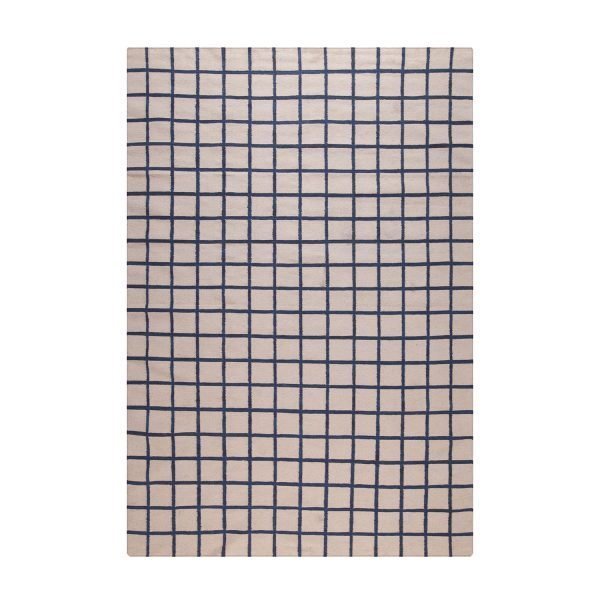 Decotique Tapis Damier Matto Beige / Sininen 170x240 Cm