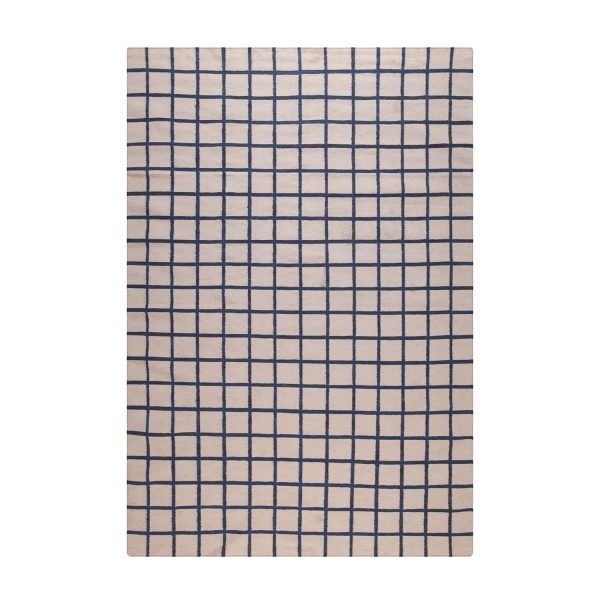 Decotique Tapis Damier Matto Beige / Sininen 300x400 Cm