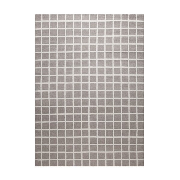 Decotique Tapis Damier Matto Harmaa / Valkoinen 170x240 Cm