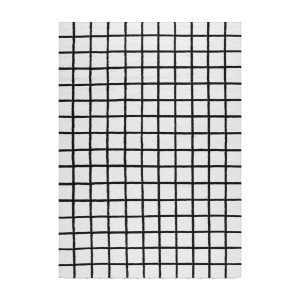 Decotique Tapis Damier Matto Valkoinen / Musta 170x240 Cm