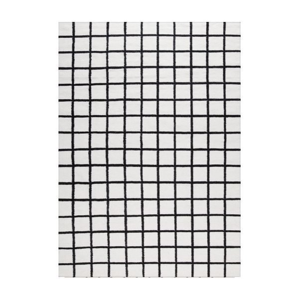 Decotique Tapis Damier Matto Valkoinen / Musta 200x300 Cm