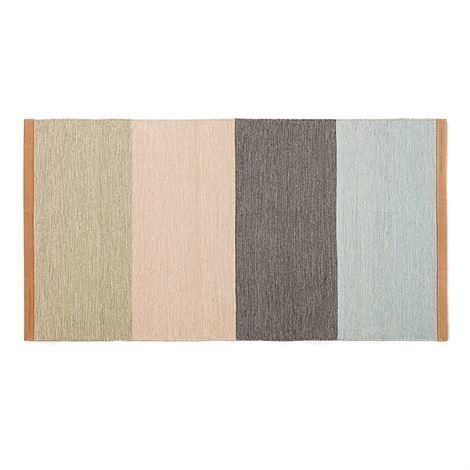 Design House Stockholm Fields Matto 70x130 cm Beige-Vaaleanpunainen-Ruskea-Sininen