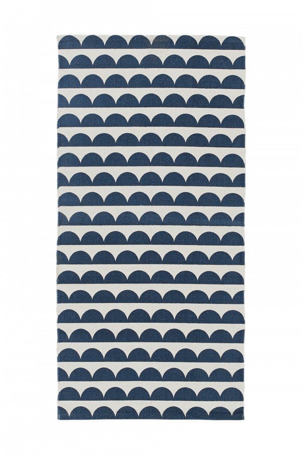 Ellos Joanna Puuvillamatto Sininen 70x250 Cm
