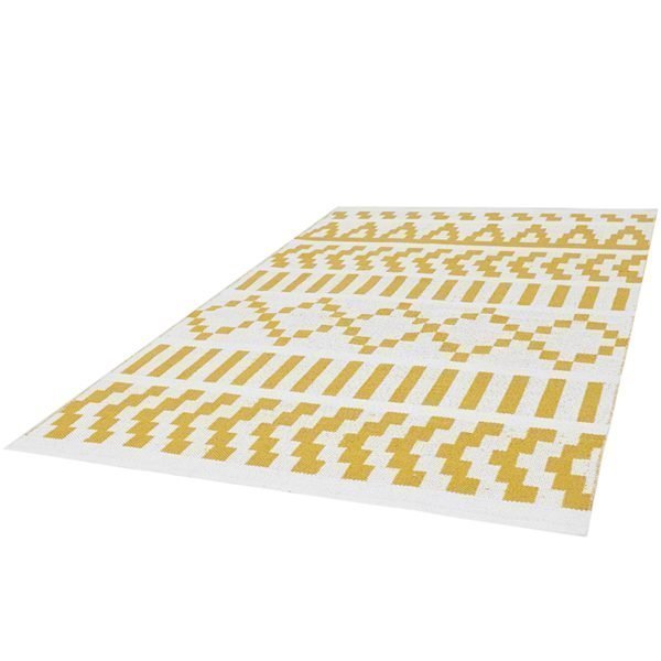 Forme Pikseli Puuvillamatto Keltainen / Valkoinen 140x200 Cm