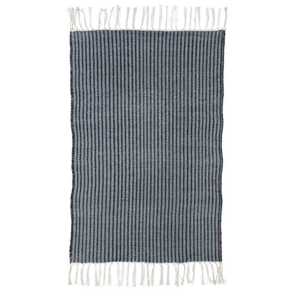 House Doctor Stripe Matto Sininen / Harmaa 70x180 Cm