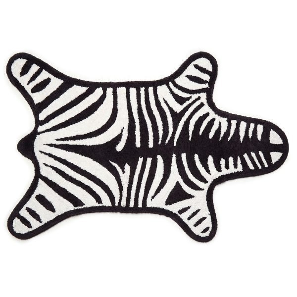 Jonathan Adler Zebra Kylpyhuonematto Musta / Valkoinen 79x112 Cm